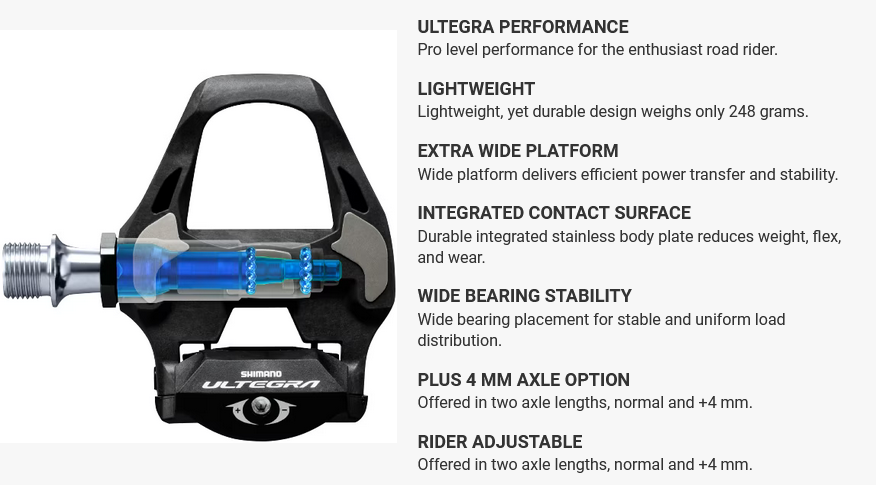 SHIMANO PDR8000 ULTEGRA SPD SL PEDAL CYCLEWAYS